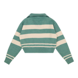 シンプルストライプカラーセーター / SIMPLE STRIPE COLLAR SWEATER