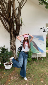 ピンクリボン半袖Tシャツ
