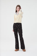 SMALL CHERRY ECO FUR CROP CADIGAN [CREAM]