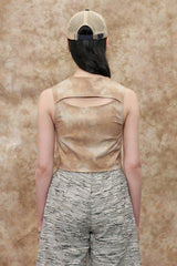 バックスリットベスト / [22S] BACK SLIT VEST / LIGHT BEIGE