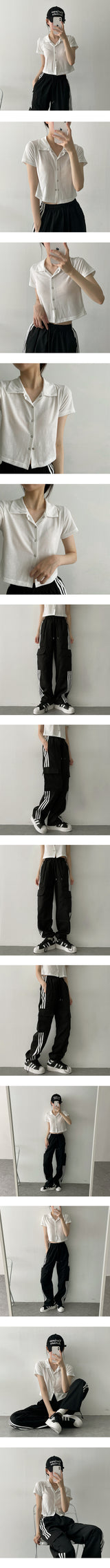 コミーラインカーゴワイドパンツ / Comey Line Cargo Wide Pants