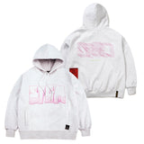 NOISE OVERSIZED HEAVY SWEAT HOODIE WHITE / BLACK (6609537794166)