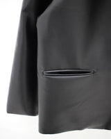 ホワイトラインレザージャケット / white line leather jacket