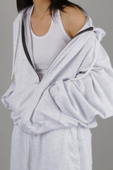 KEVIN OVER-FIT HOOD ZIP-UP