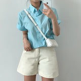 Buttoned Front Loose Fit Shirt
