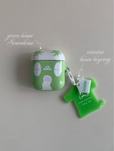 Tシャツキーリング / Green T-shirts keyring