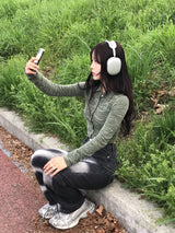 ウェーブプリントデニムパンツ