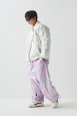 メロースーパーワイドベンティレーションパンツ / BSR2223FWPT014 MELLOW SUPER WIDE VENTILATION PANTS HOLOGRAM PINK