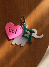 シェープオブコロララブキーリング/Shape of Col's Love Keyring