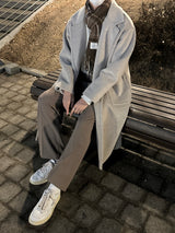 LMN ピンタックバックバンディングワイドスラックス / LMN pin tuck back-banding wide slacks (4 colors)