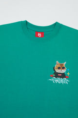サングラスキャット半袖Tシャツ / VENTIQUE Sunglasses cat T-shirt 3color