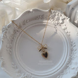 Vintage Gold Heart Layered Necklace