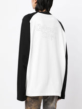 ベアテキストアートロングスリーブラグランTシャツ
