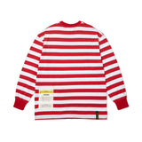 STRIPE LONG SLEEVES T-SHIRTS RED / BLACK (6550370680950)