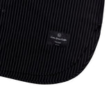 ロゴアップリケリネンベースボールシャツ/[UNISEX] Logo Applique Linen-Blend Baseball Shirt (Black)