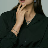 MIDNIGHT BALL CHAIN BLACELET (4623544483958)