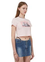 スリーキャッツクロップTシャツ