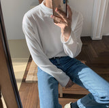 パーフェクトセミハーフネックTシャツ