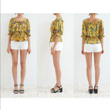 [Banana Leaves Blouse] Mustard (6626224144502)