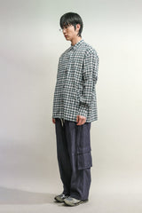 タータンチェックポケットシャツジャケット / TARTAN POCKET SHIRKET(SHIRTS JACKET)-PERMANENT GREEN