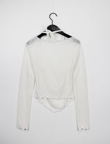 クリスオフショルダーTシャツ / Chris Off Shoulder T-shirt (4color)