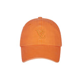 [VARZAR] 3D Monogram Pigment Over Fit Ball Cap Orange