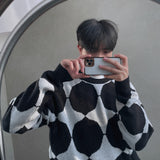 ASCLO Circle Check Knit (2color) (6648555896950)