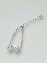 silver925 chain ribbon ring