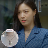  Rainbow Heart Princess Necklace (Jung Wooyeon, Rocket Punch Sohee Necklace)