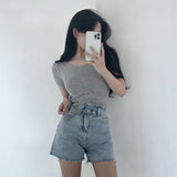 レーヨンブレンドショートスリーブTシャツ