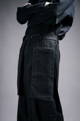 Double Breasted Denim Pants