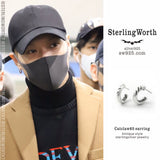 キャットクロウ65シルバーフープイヤリング / Catclaw 65 silver hoop earring (4593030955126)