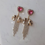 パーティーリボンプリンセスピアス / Party Ribbon Princess Piercing - Rosepink