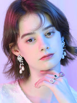 pearl tears earrings (6565947408502)