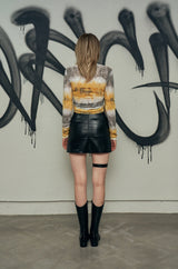 レザーガータースカート / Leather Garter Skirt (4573562404982)