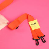 コットン 2WAY キャンバスバッグ / COTTON 2WAY CANVAS BAG-CREAM+ORANGE