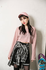 ルーズシースルークロップTシャツ / TOP(5410) Loose See-Through Crop Tee