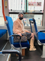 [MADE] Pudding Fur Jacket (Peach Beige)