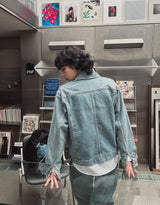 ハイピンタックデニムジャケット (2 color)