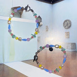 pastel gemstone bracelet