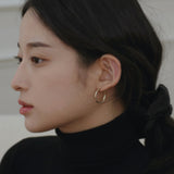 14K ゴールドフィルドリングピアス/14K GOLDFILLED RING EARRING (M size)