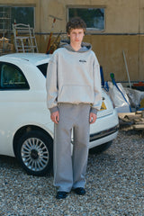 UNI LOGO WAPPEN LINE POINT WIDE PANTS [MELANGE GRAY]