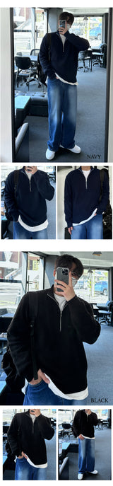 キャンディーデイリーハーフジップアップニット / [BEST]CANDY DAILY HALF ZIPUP KNIT(11COLOR)