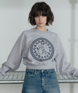 HCH Laurel Crop Sweatshirt_Melange Gray