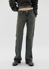 モカブーツカットデニムパンツ / no.3003 Mocha Bootcut Denim Pants