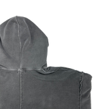 Cut-Off Cutting Hooded Zip-Up