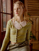 Cross Line Crop Knit (Green)