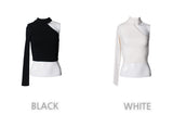 アンフッテッドオープンショルダークロップTシャツ / TOP(6167) Unfooted Open Shoulder Crop Tee