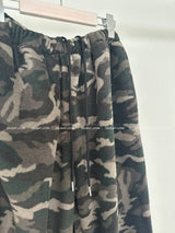 [UNISEX] Camouflage Fleece Wide Pants
