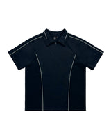パイピングハーフジップアップジャージ / Piping Half Zip-Up Jersey (Navy)